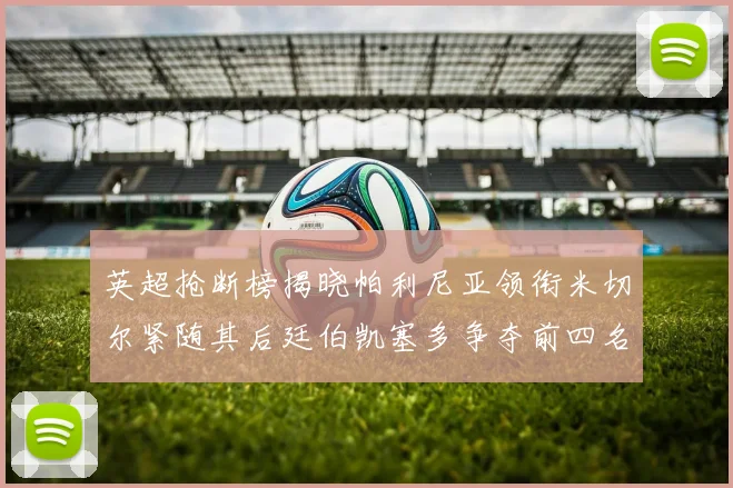 英超抢断榜揭晓帕利尼亚领衔米切尔紧随其后廷伯凯塞多争夺前四名